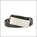 Ceinture de refroidissement en acier inoxydable pour homme classique noir sur vos accessoires de vêtement